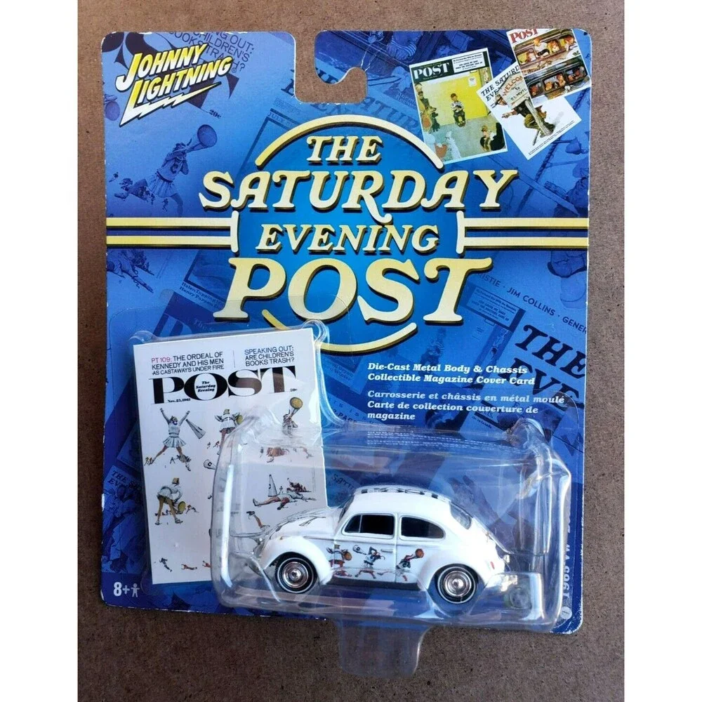 2005 Johnny Lightning 1965 VW BEETLE White #07 The Saturday Evening Post WL 1:64